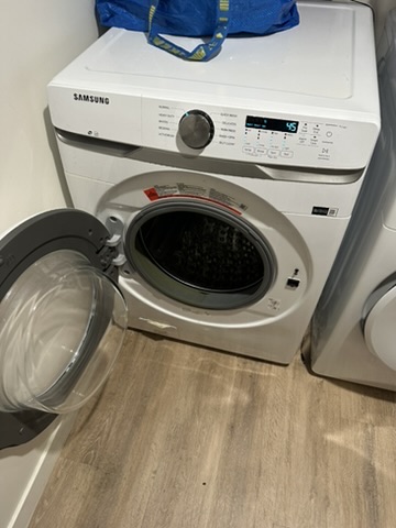 Samsung front-load washer serviced for excessive vibration